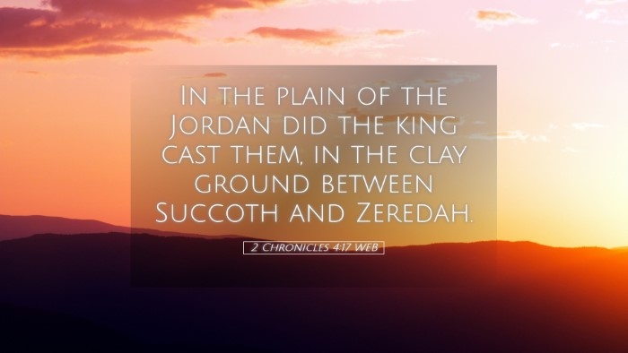 Picture 05 - 2 Chronicles 4:17 WEB Desktop Wallpaper - In the plain of the Jordan did the king cast - Desktop Bible Verse Wallpaper
