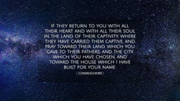 Picture 05 - 2 Chronicles 6:38 WEB Desktop Wallpaper - if they return to you with all their heart and - Desktop Bible Verse Wallpaper