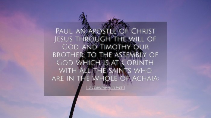 Picture 05 - 2 Corinthians 1:1 WEB Desktop Wallpaper - Paul, an apostle of Christ Jesus through the will - Desktop Bible Verse Wallpaper
