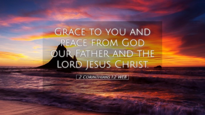 Picture 05 - 2 Corinthians 1:2 WEB Desktop Wallpaper - Grace to you and peace from God our Father and - Desktop Bible Verse Wallpaper