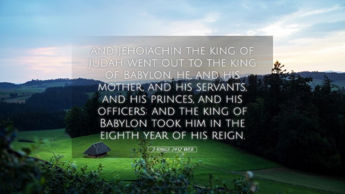 Picture 05 - 2 Kings 24:12 WEB Desktop Wallpaper - and Jehoiachin the king of Judah went out to the - Desktop Bible Verse Wallpaper