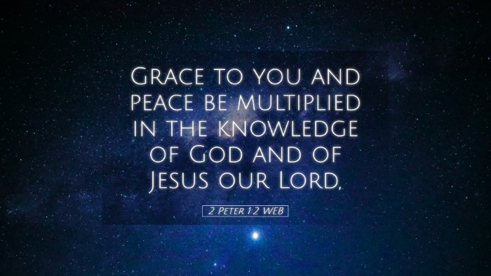 Picture 05 - 2 Peter 1:2 WEB Desktop Wallpaper - Grace to you and peace be multiplied in the - Desktop Bible Verse Wallpaper