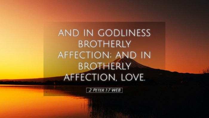 Picture 05 - 2 Peter 1:7 WEB Desktop Wallpaper - and in godliness brotherly affection; and in - Desktop Bible Verse Wallpaper