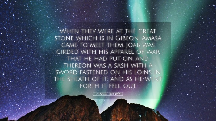 Picture 05 - 2 Samuel 20:8 WEB Desktop Wallpaper - When they were at the great stone which is in - Desktop Bible Verse Wallpaper