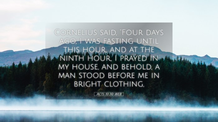 Picture 05 - Acts 10:30 WEB Desktop Wallpaper - Cornelius said, 