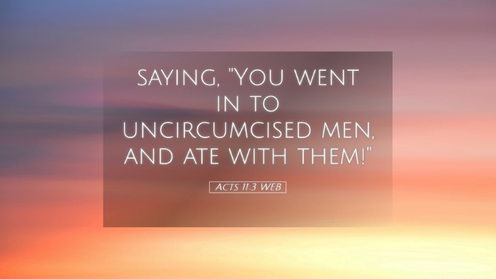 Picture 05 - Acts 11:3 WEB Desktop Wallpaper - saying, 