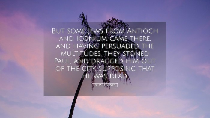 Picture 05 - Acts 14:19 WEB Desktop Wallpaper - But some Jews from Antioch and Iconium came - Desktop Bible Verse Wallpaper
