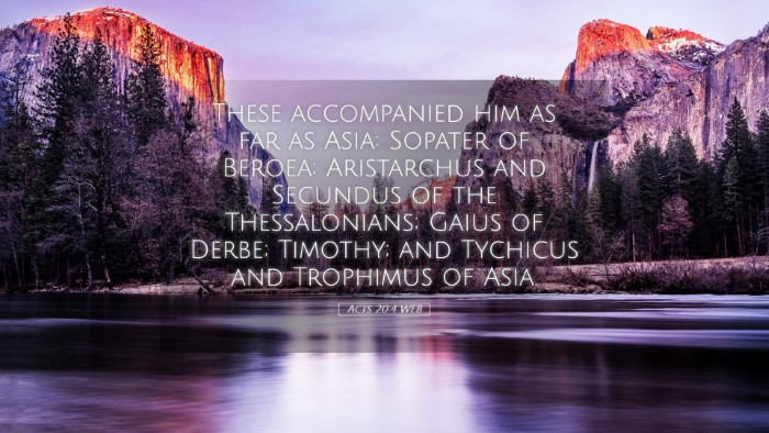 Picture 05 - Acts 20:4 WEB Desktop Wallpaper - These accompanied him as far as Asia: Sopater of - Desktop Bible Verse Wallpaper