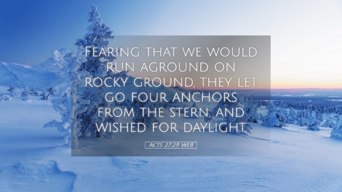 Picture 05 - Acts 27:29 WEB Desktop Wallpaper - Fearing that we would run aground on rocky - Desktop Bible Verse Wallpaper
