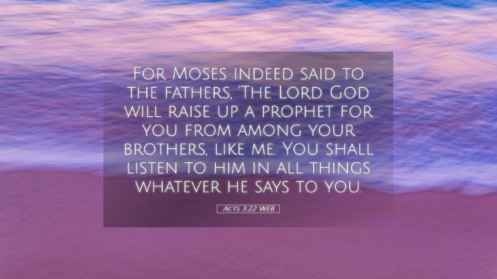 Picture 05 - Acts 3:22 WEB Desktop Wallpaper - For Moses indeed said to the fathers, 'The Lord - Desktop Bible Verse Wallpaper
