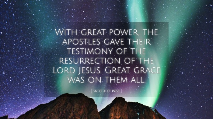 Picture 05 - Acts 4:33 WEB Desktop Wallpaper - With great power, the apostles gave their - Desktop Bible Verse Wallpaper