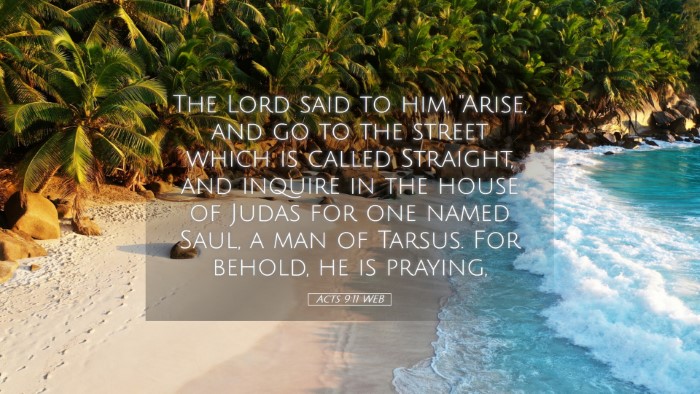 Picture 05 - Acts 9:11 WEB Desktop Wallpaper - The Lord said to him, 