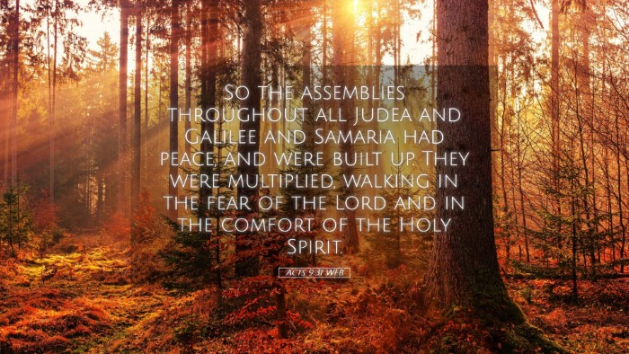 Picture 05 - Acts 9:31 WEB Desktop Wallpaper - So the assemblies throughout all Judea and - Desktop Bible Verse Wallpaper