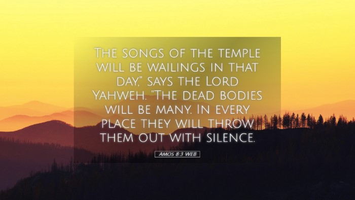 Picture 05 - Amos 8:3 WEB Desktop Wallpaper - The songs of the temple will be wailings in that - Desktop Bible Verse Wallpaper