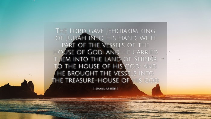 Picture 05 - Daniel 1:2 WEB Desktop Wallpaper - The Lord gave Jehoiakim king of Judah into his - Desktop Bible Verse Wallpaper