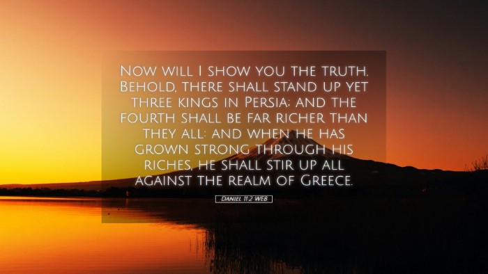 Picture 05 - Daniel 11:2 WEB Desktop Wallpaper - Now will I show you the truth. Behold, there - Desktop Bible Verse Wallpaper