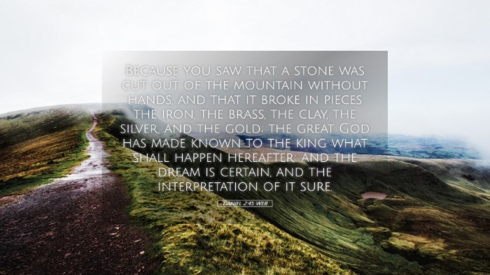 Picture 05 - Daniel 2:45 WEB Desktop Wallpaper - Because you saw that a stone was cut out of the - Desktop Bible Verse Wallpaper