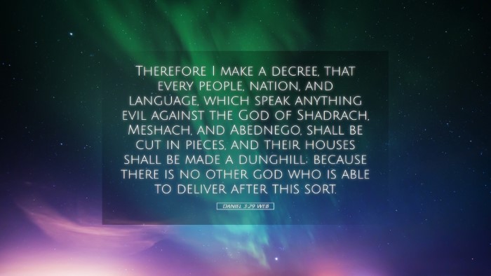 Picture 05 - Daniel 3:29 WEB Desktop Wallpaper - Therefore I make a decree, that every people, - Desktop Bible Verse Wallpaper