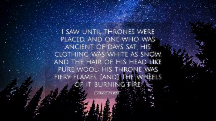 Picture 05 - Daniel 7:9 WEB Desktop Wallpaper - I saw until thrones were placed, and one who was - Desktop Bible Verse Wallpaper