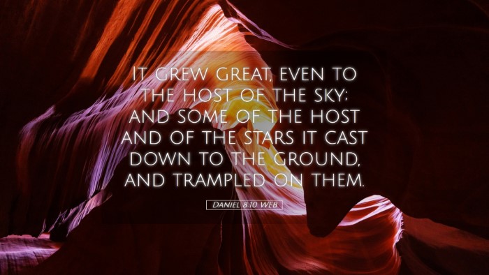 Picture 05 - Daniel 8:10 WEB Desktop Wallpaper - It grew great, even to the host of the sky; and - Desktop Bible Verse Wallpaper