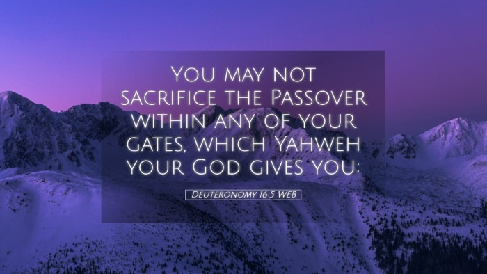 Picture 05 - Deuteronomy 16:5 WEB Desktop Wallpaper - You may not sacrifice the Passover within any of - Desktop Bible Verse Wallpaper