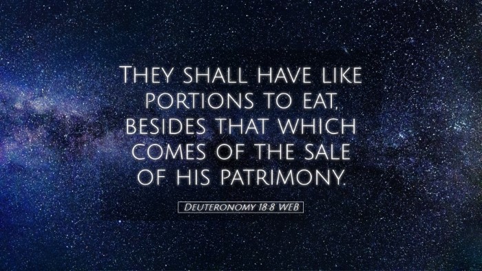 Picture 05 - Deuteronomy 18:8 WEB Desktop Wallpaper - They shall have like portions to eat, besides - Desktop Bible Verse Wallpaper