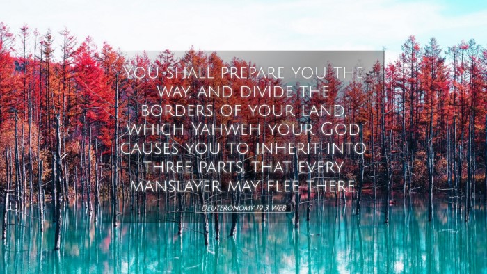 Picture 05 - Deuteronomy 19:3 WEB Desktop Wallpaper - You shall prepare you the way, and divide the - Desktop Bible Verse Wallpaper