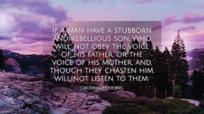 Picture 05 - Deuteronomy 21:18 WEB Desktop Wallpaper - If a man have a stubborn and rebellious son, who - Desktop Bible Verse Wallpaper