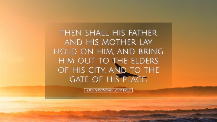Picture 05 - Deuteronomy 21:19 WEB Desktop Wallpaper - then shall his father and his mother lay hold on - Desktop Bible Verse Wallpaper