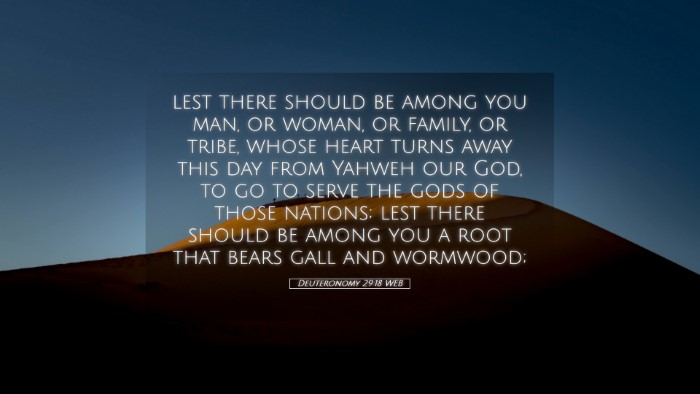 Picture 05 - Deuteronomy 29:18 WEB Desktop Wallpaper - lest there should be among you man, or woman, or - Desktop Bible Verse Wallpaper