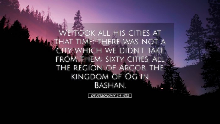 Picture 05 - Deuteronomy 3:4 WEB Desktop Wallpaper - We took all his cities at that time; there was - Desktop Bible Verse Wallpaper