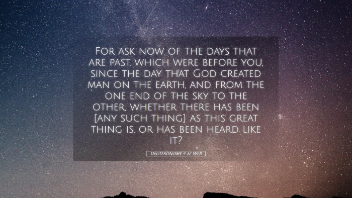 Picture 05 - Deuteronomy 4:32 WEB Desktop Wallpaper - For ask now of the days that are past, which were - Desktop Bible Verse Wallpaper