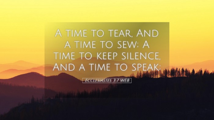 Picture 05 - Ecclesiastes 3:7 WEB Desktop Wallpaper - A time to tear, And a time to sew; A time to keep - Desktop Bible Verse Wallpaper