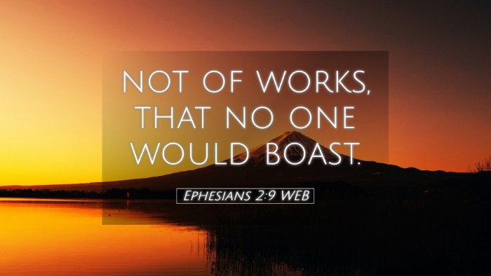 Picture 05 - Ephesians 2:9 WEB Desktop Wallpaper - not of works, that no one would - Desktop Bible Verse Wallpaper
