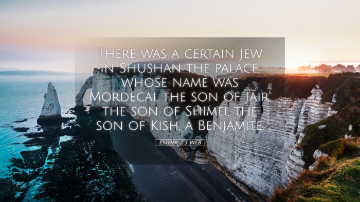 Picture 05 - Esther 2:5 WEB Desktop Wallpaper - There was a certain Jew in Shushan the palace, - Desktop Bible Verse Wallpaper
