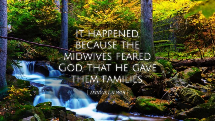 Picture 05 - Exodus 1:21 WEB Desktop Wallpaper - It happened, because the midwives feared God, - Desktop Bible Verse Wallpaper