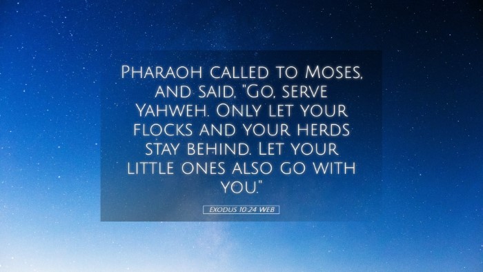 Picture 05 - Exodus 10:24 WEB Desktop Wallpaper - Pharaoh called to Moses, and said, 