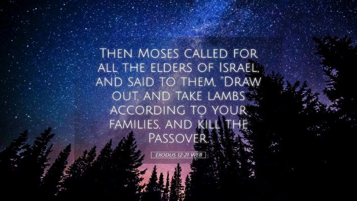 Picture 05 - Exodus 12:21 WEB Desktop Wallpaper - Then Moses called for all the elders of Israel, - Desktop Bible Verse Wallpaper