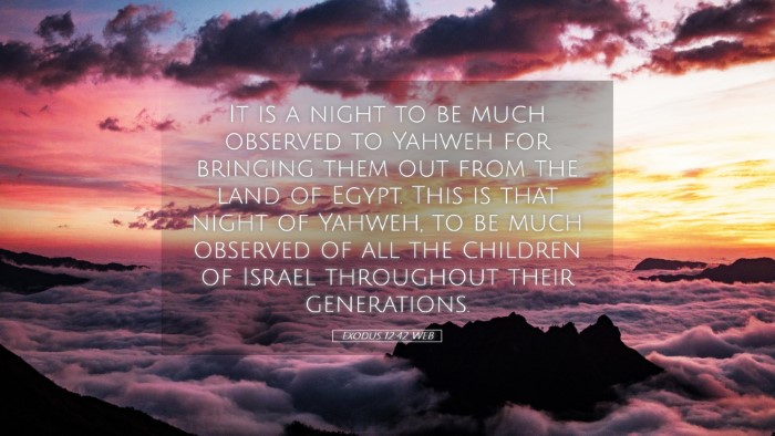 Picture 05 - Exodus 12:42 WEB Desktop Wallpaper - It is a night to be much observed to Yahweh for - Desktop Bible Verse Wallpaper