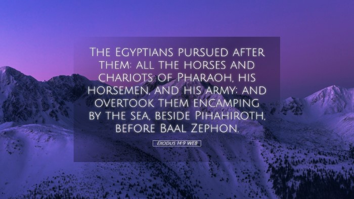 Picture 05 - Exodus 14:9 WEB Desktop Wallpaper - The Egyptians pursued after them: all the horses - Desktop Bible Verse Wallpaper