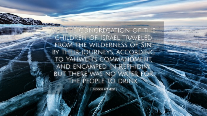 Picture 05 - Exodus 17:1 WEB Desktop Wallpaper - All the congregation of the children of Israel - Desktop Bible Verse Wallpaper