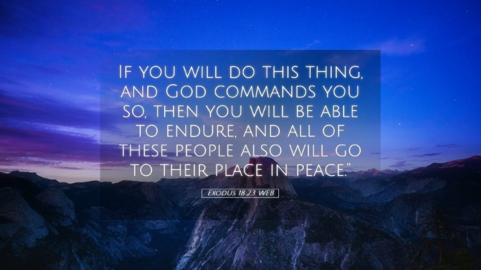 Picture 05 - Exodus 18:23 WEB Desktop Wallpaper - If you will do this thing, and God commands you - Desktop Bible Verse Wallpaper