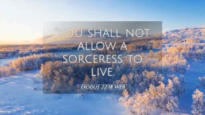 Picture 05 - Exodus 22:18 WEB Desktop Wallpaper - 