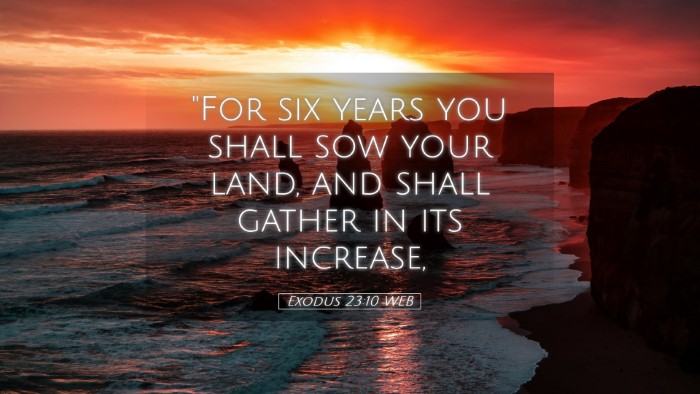 Picture 05 - Exodus 23:10 WEB Desktop Wallpaper - 