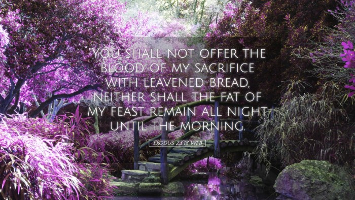 Picture 05 - Exodus 23:18 WEB Desktop Wallpaper - 