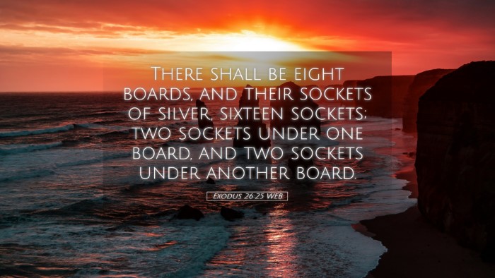Picture 05 - Exodus 26:25 WEB Desktop Wallpaper - There shall be eight boards, and their sockets of - Desktop Bible Verse Wallpaper