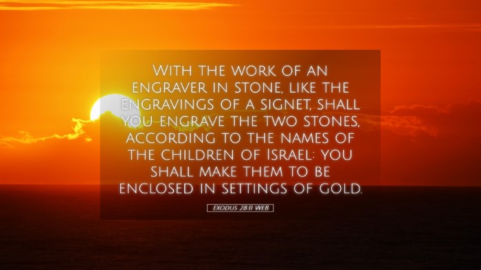 Picture 05 - Exodus 28:11 WEB Desktop Wallpaper - With the work of an engraver in stone, like the - Desktop Bible Verse Wallpaper