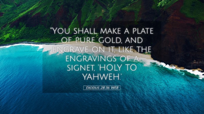 Picture 05 - Exodus 28:36 WEB Desktop Wallpaper - 