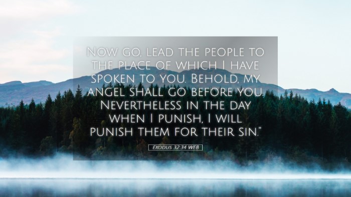 Picture 05 - Exodus 32:34 WEB Desktop Wallpaper - Now go, lead the people to the place of which I - Desktop Bible Verse Wallpaper