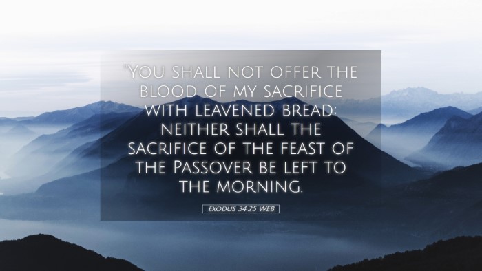 Picture 05 - Exodus 34:25 WEB Desktop Wallpaper - 